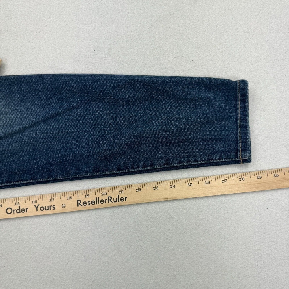 Current Elliott Slouchy Stiletto Jeans Womens Size 25 Blue Tempest Destroy - Picture 8 of 9